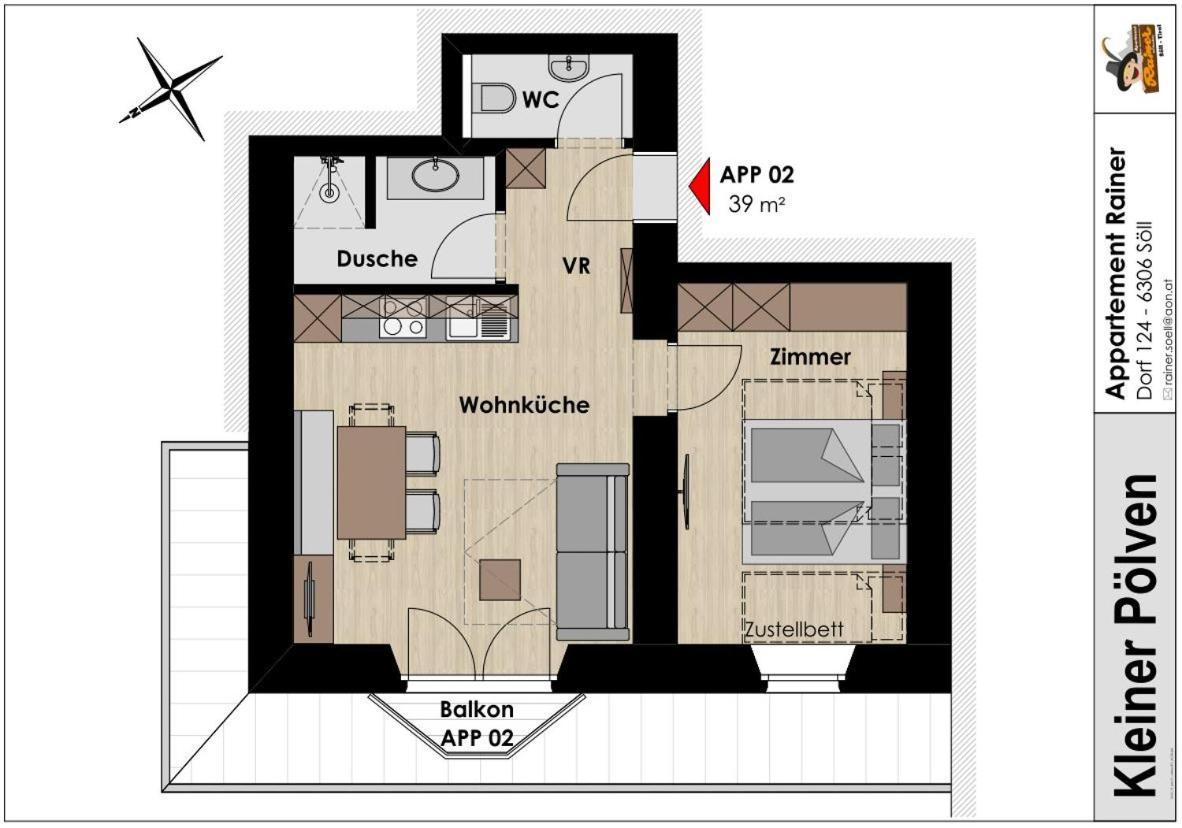Apartment Rainer - Mittendrin Söll Eksteriør bilde