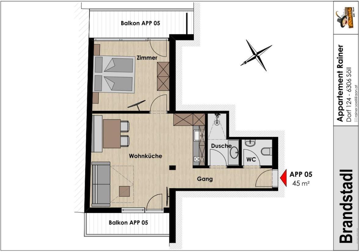 Apartment Rainer - Mittendrin Söll Eksteriør bilde